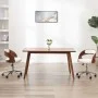 Swivel dining chairs 2 pcs curved wood white leather by vidaXL, dining chairs - Ref: Foro24-3054911, Price: 240,39 €, Discoun...