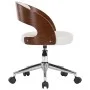 Swivel dining chairs 2 pcs curved wood white leather by vidaXL, dining chairs - Ref: Foro24-3054911, Price: 240,39 €, Discoun...