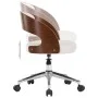Swivel dining chairs 2 pcs curved wood white leather by vidaXL, dining chairs - Ref: Foro24-3054911, Price: 240,39 €, Discoun...