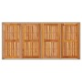 Conjunto de Comedor de Jardín 9 pcs Beige Poliratán