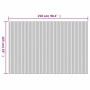 Biombo divisor de bambú gris 250x165 cm