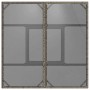 Conjunto de Comedor de Jardín 5 pcs Gris Poliratán