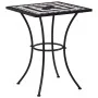 Bistro table and chairs 3 pieces black and white ceramic mosaic by vidaXL, Garden sets - Ref: Foro24-279414, Price: 225,57 €,...