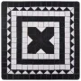 Bistro table and chairs 3 pieces black and white ceramic mosaic by vidaXL, Garden sets - Ref: Foro24-279414, Price: 225,57 €,...
