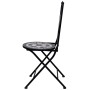 Bistro table and chairs 3 pieces black and white ceramic mosaic by vidaXL, Garden sets - Ref: Foro24-279414, Price: 229,31 €,...