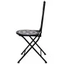 Bistro table and chairs 3 pieces black and white ceramic mosaic by vidaXL, Garden sets - Ref: Foro24-279414, Price: 225,57 €,...