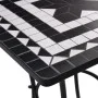 Bistro table and chairs 3 pieces black and white ceramic mosaic by vidaXL, Garden sets - Ref: Foro24-279414, Price: 225,57 €,...