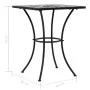 Bistro table and chairs 3 pieces black and white ceramic mosaic by vidaXL, Garden sets - Ref: Foro24-279414, Price: 225,57 €,...