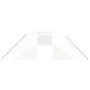 Greenhouse with white steel structure 48 m² 12x4x2 m by vidaXL, Greenhouses - Ref: Foro24-3188076, Price: 498,99 €, Discount: %