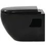 Wand-WC mit verstecktem Spülkasten, schwarze Keramik von vidaXL, Badezimmer - Ref: Foro24-3054479, Preis: 321,71 €, Rabatt: %