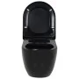 Wand-WC mit verstecktem Spülkasten, schwarze Keramik von vidaXL, Badezimmer - Ref: Foro24-3054479, Preis: 321,71 €, Rabatt: %