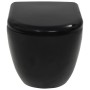 Inodoro de pared con cisterna oculta cerámica negro by vidaXL, Bathrooms - Ref: Foro24-3054479, Price: 317,87 €, Discount: %
