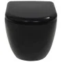 Wand-WC mit verstecktem Spülkasten, schwarze Keramik von vidaXL, Badezimmer - Ref: Foro24-3054479, Preis: 321,71 €, Rabatt: %