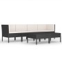 6-piece garden furniture set and black synthetic rattan cushions by vidaXL, Garden sets - Ref: Foro24-3056982, Price: 329,82 ...