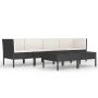 6-piece garden furniture set and black synthetic rattan cushions by vidaXL, Garden sets - Ref: Foro24-3056982, Price: 406,64 ...