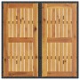 Conjunto de Comedor de Jardín 3 pcs Negro Poliratán