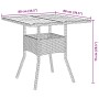 Conjunto de Comedor de Jardín 5 pcs Negro Poliratán