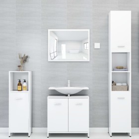 Bathroom furniture set 4 pieces white plywood by vidaXL, Bathroom furniture - Ref: Foro24-3056880, Price: 178,04 €, Discount: %