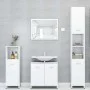 Badezimmermöbelset 4-teilig aus weißem Sperrholz von vidaXL, Badezimmermöbel - Ref: Foro24-3056880, Preis: 173,99 €, Rabatt: %