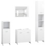 Badezimmermöbelset 4-teilig aus weißem Sperrholz von vidaXL, Badezimmermöbel - Ref: Foro24-3056880, Preis: 178,04 €, Rabatt: %
