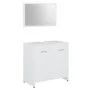 Badezimmermöbelset 4-teilig aus weißem Sperrholz von vidaXL, Badezimmermöbel - Ref: Foro24-3056880, Preis: 173,99 €, Rabatt: %