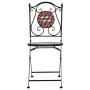 3-teiliger Bistrotisch und Stühle mit Terrakotta-Keramik-Mosaik von vidaXL, Gartensets - Ref: Foro24-279689, Preis: 233,22 €,...