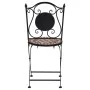 Bistro table and chairs 3-piece set with terracotta ceramic mosaic. by vidaXL, Garden sets - Ref: Foro24-279689, Price: 232,7...