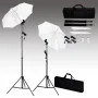 Photo studio kit with backdrop, lamps and umbrella by vidaXL, Flashes and studio lighting - Ref: Foro24-3055088, Price: 142,9...