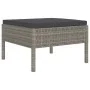 6-piece garden furniture set and gray synthetic rattan cushions by vidaXL, Garden sets - Ref: Foro24-3056964, Price: 584,16 €...