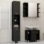 Juego de muebles de baño 3 pzas madera ingeniería negro de vidaXL, Muebles de baño - Ref: Foro24-3056953, Precio: 186,04 €, D...