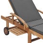 Sonnenliegen mit Kissen, 2 Stück, massives dunkelgraues Teakholz von vidaXL, Liegen - Ref: Foro24-3054634, Preis: 578,55 €, R...