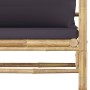 Set de muebles de jardín 7 piezas bambú con cojines gris oscuro de vidaXL, Conjuntos de jardín - Ref: Foro24-3058248, Precio:...