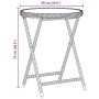 Juego Bistro de Jardín 3 pcs Negro Poliratán