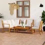 Gartenmöbel 5 Stück cremefarbene Kissen aus massivem Akazienholz von vidaXL, Gartensets - Ref: Foro24-3057770, Preis: 587,85 ...