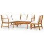 Gartenmöbel 5 Stück cremefarbene Kissen aus massivem Akazienholz von vidaXL, Gartensets - Ref: Foro24-3057770, Preis: 587,85 ...