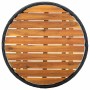 Juego Bistro de Jardín 3 pcs Negro Poliratán