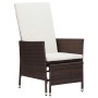 3-piece garden furniture set and brown synthetic rattan cushions by vidaXL, Garden sets - Ref: Foro24-3059372, Price: 305,34 ...