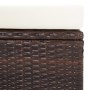 3-teiliges Gartenmöbel-Set und braune synthetische Rattankissen von vidaXL, Gartensets - Ref: Foro24-3059372, Preis: 305,34 €...