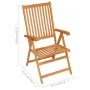 Garten-Essgruppe 5-teilig aus massivem Teakholz von vidaXL, Gartensets - Ref: Foro24-3059527, Preis: 646,10 €, Rabatt: %