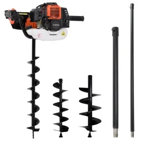 Auger set with steel soil drilling auger by vidaXL, Helical augers - Ref: Foro24-279576, Price: 251,60 €, Discount: %