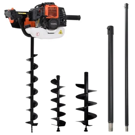 Auger set with steel soil drilling auger by vidaXL, Helical augers - Ref: Foro24-279576, Price: 251,60 €, Discount: %
