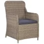 9-piece synthetic rattan garden dining set in brown color. by vidaXL, Garden sets - Ref: Foro24-3057802, Price: 1,00 €, Disco...