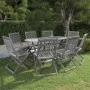 9-piece solid acacia wood garden dining set in gray. by vidaXL, Garden sets - Ref: Foro24-3057875, Price: 510,70 €, Discount: %