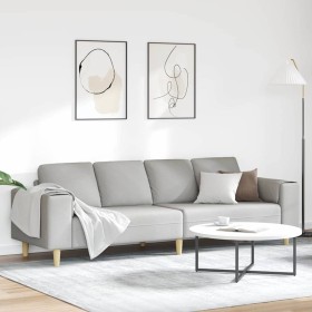 Juego de Sofá Gris nube tela