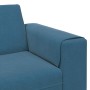 Juego de Sofá Azul Terciopelo