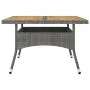 Garden dining set 9 pieces PE rattan and gray acacia wood by vidaXL, Garden sets - Ref: Foro24-3058343, Price: 633,62 €, Disc...