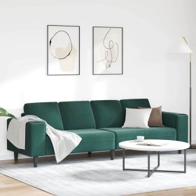 Juego de Sofá Verde oscuro Terciopelo