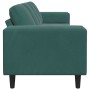 Juego de Sofá Verde oscuro Terciopelo