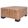 Juego de sofás de 27 piezas ratán natural