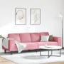 Juego de Sofá Rosa Terciopelo